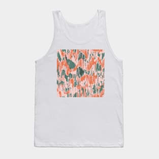 Green and orange spots Tank Top